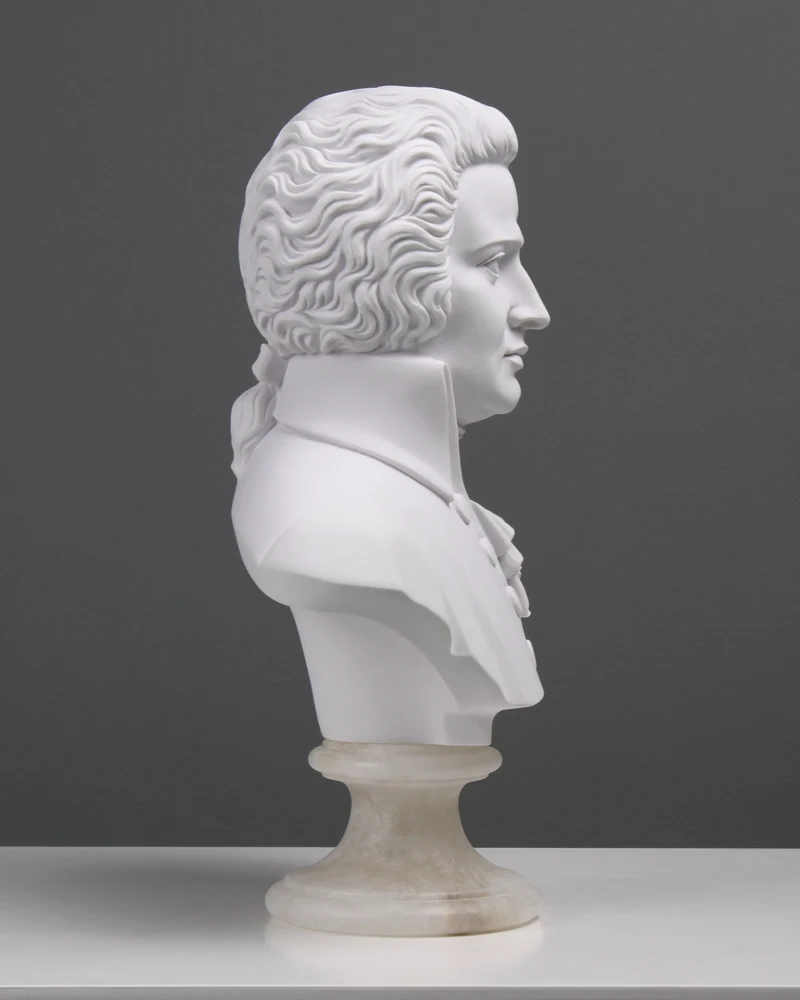Buste de Mozart - sculpture en marbre