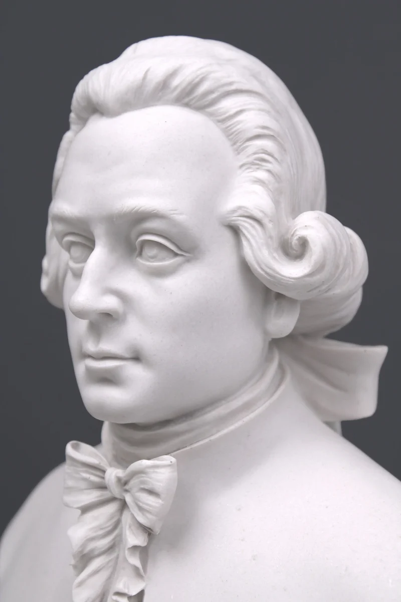 Buste de Mozart - sculpture en marbre