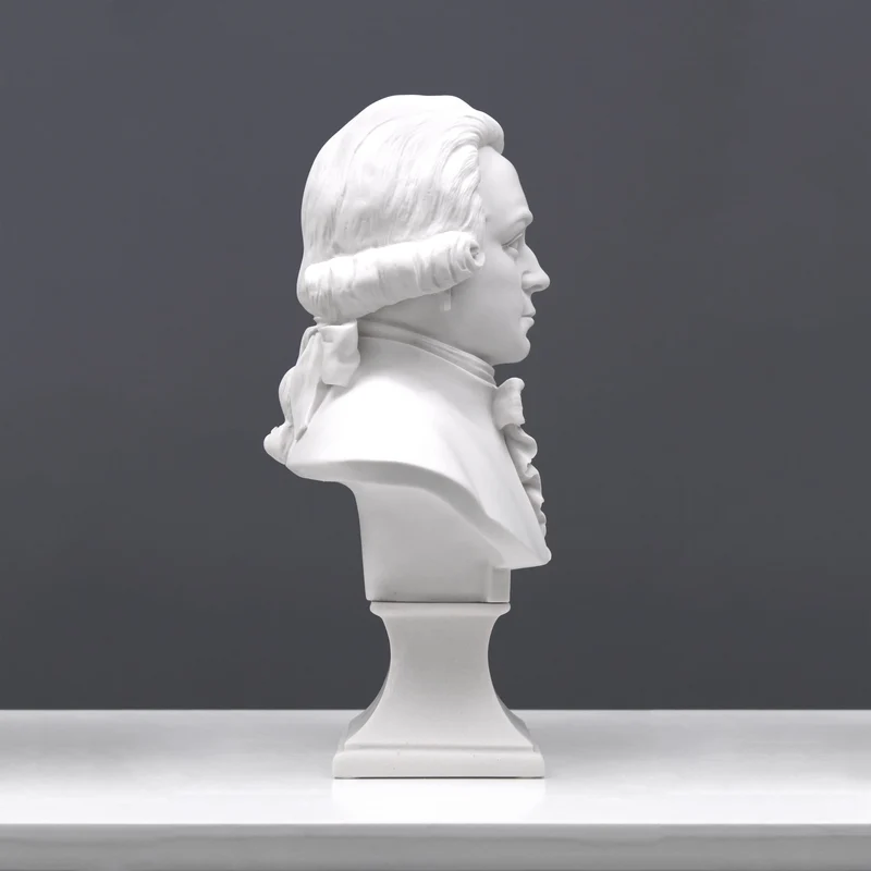 Buste de Mozart - sculpture en marbre