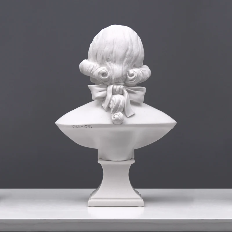 Buste de Mozart - sculpture en marbre