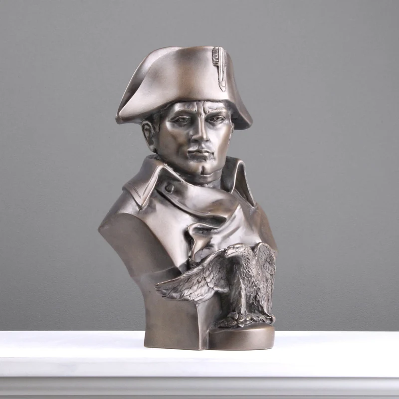 Buste de Napoléon avec Aigle (bronze) - sculpture en marbre