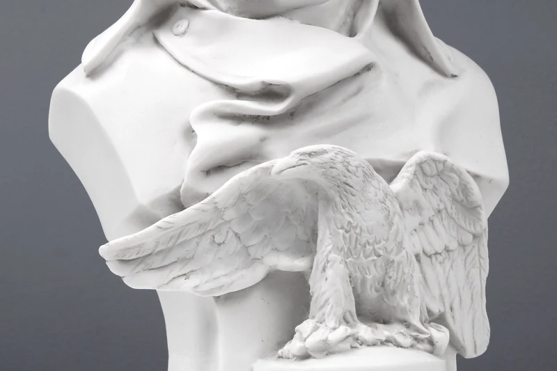 Buste de Napoléon avec Aigle - sculpture en marbre