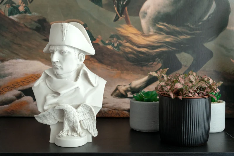 Buste de Napoléon avec Aigle - sculpture en marbre