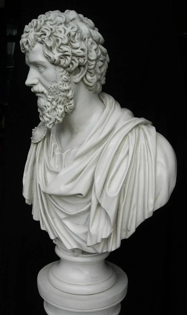 Buste de Septime Sévère - sculpture en marbre