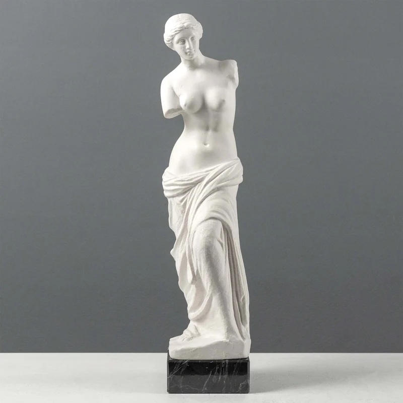 Buste de Vénus de Milo sur Socle en Marbre Noir