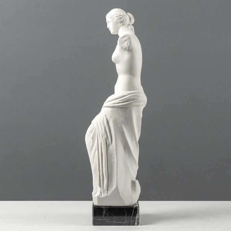 Buste de Vénus de Milo sur Socle en Marbre Noir