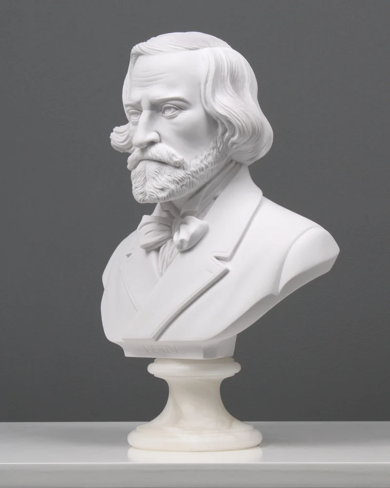 Buste de Verdi - sculpture en marbre