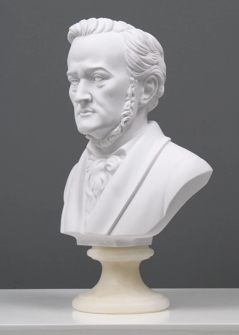 Buste de Wagner - sculpture en marbre