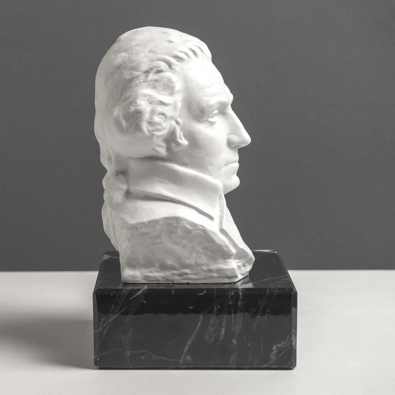 Buste de Washington sur Socle en Marbre Noir