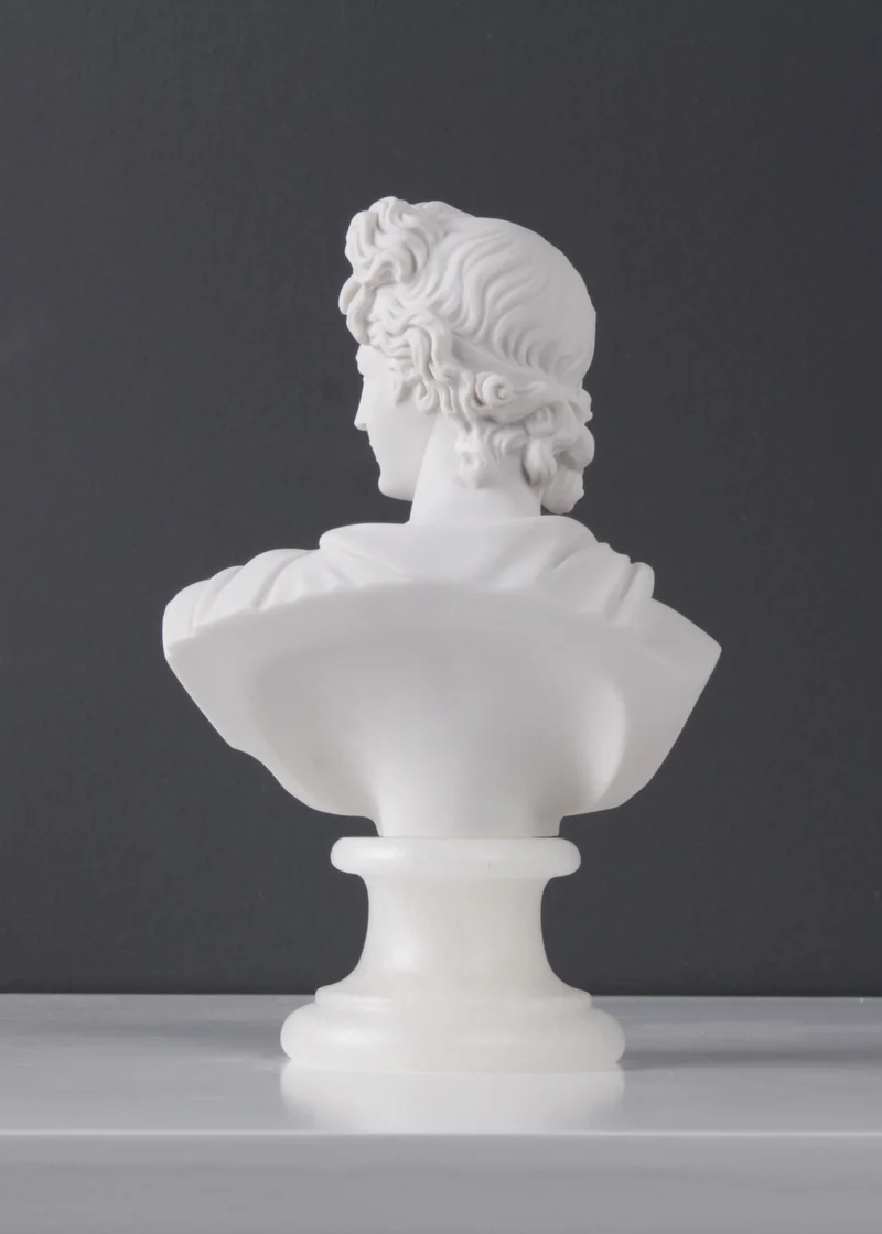 Buste Apollon - sculpture en marbre