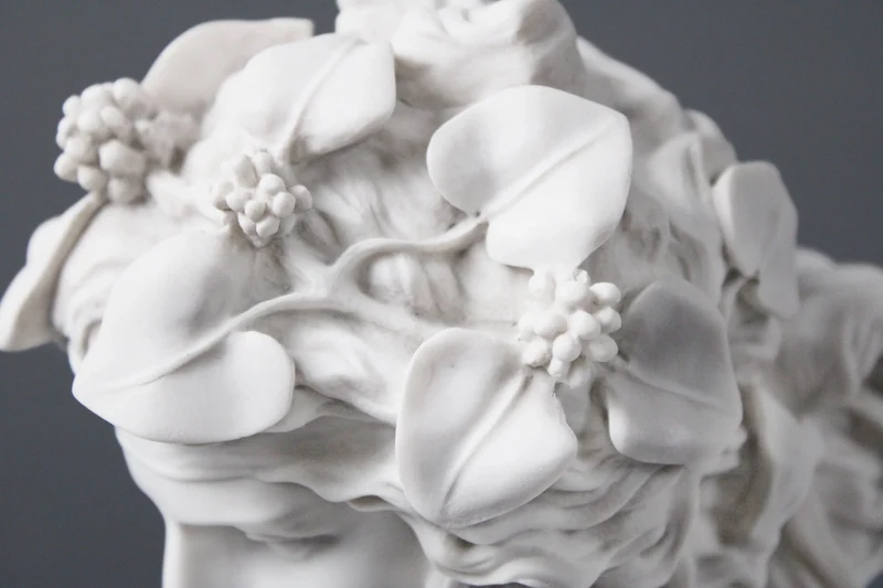 Buste d'Antinoüs et d'Ariane - sculpture en marbre
