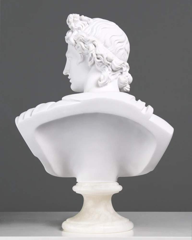 Buste d'Apollon - sculpture en marbre