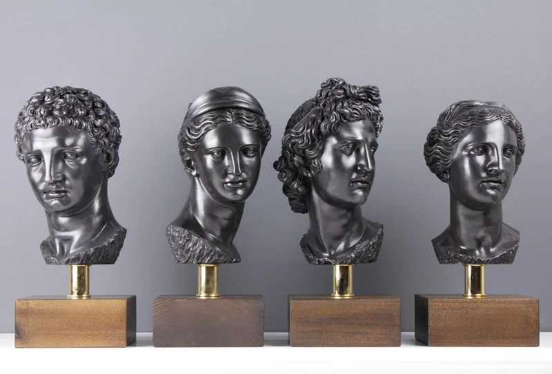 Buste d'Artémis - Déesse olympienne (bronze) - sculpture en marbre