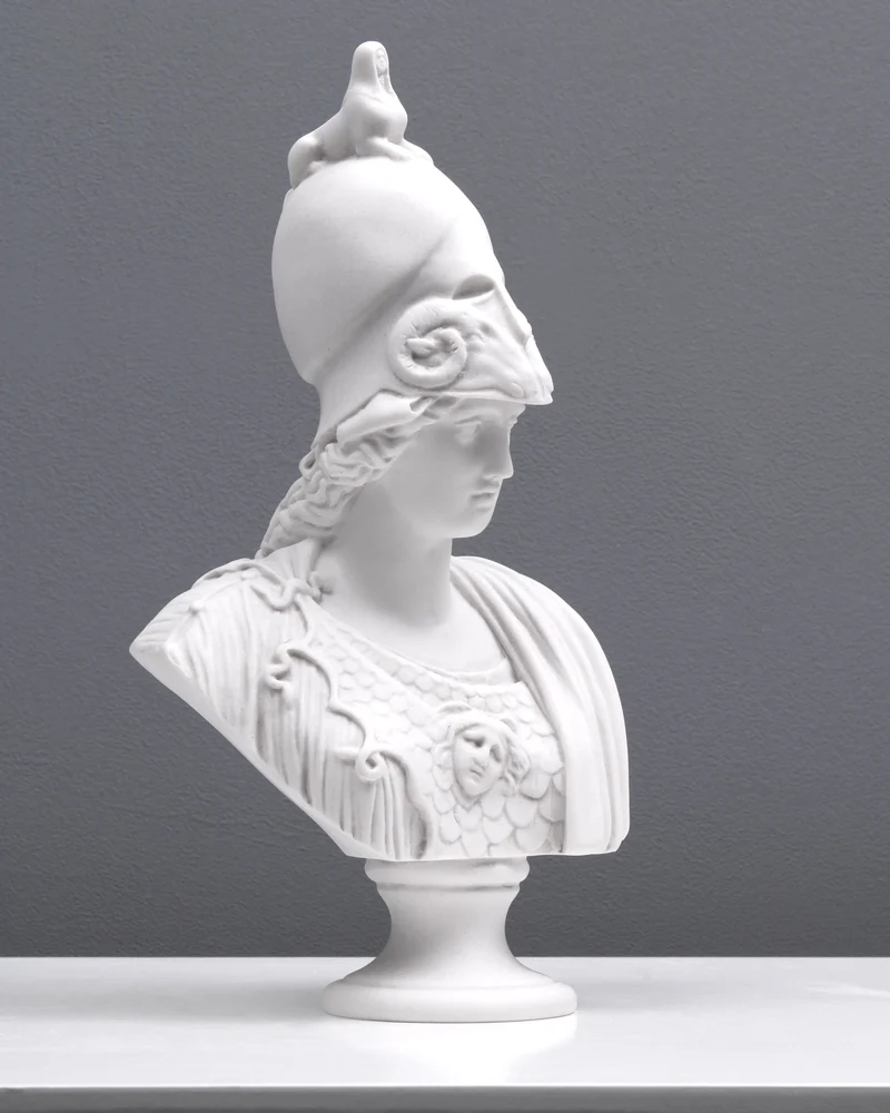 Buste d'Athéna - sculpture en marbre