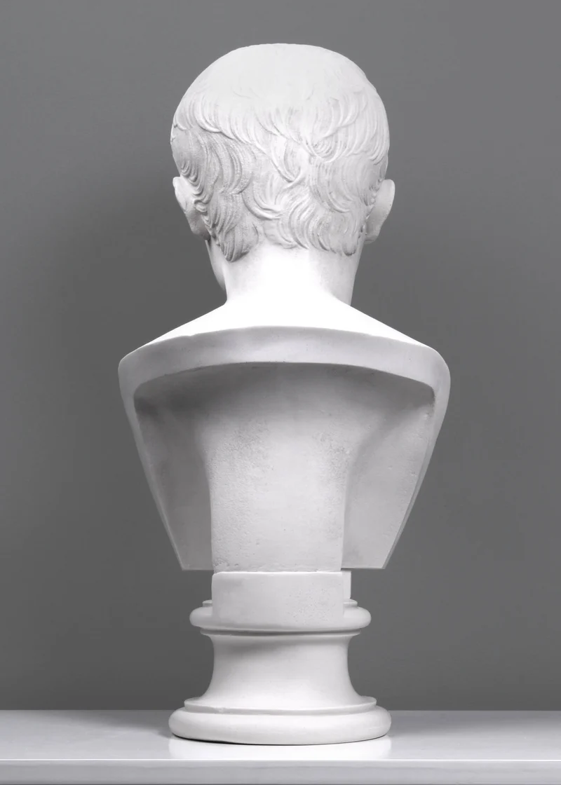Buste d'Auguste (grande taille) - sculpture en marbre