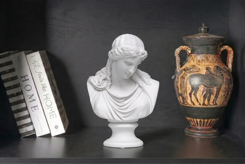 Buste d'Eiréné - déesse de la paix - sculpture en marbre