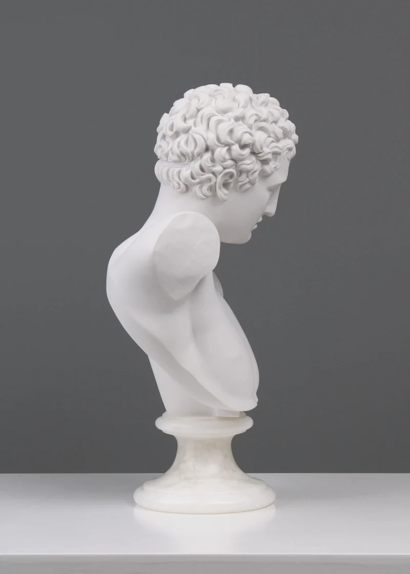 Buste d'Hermès - sculpture en marbre