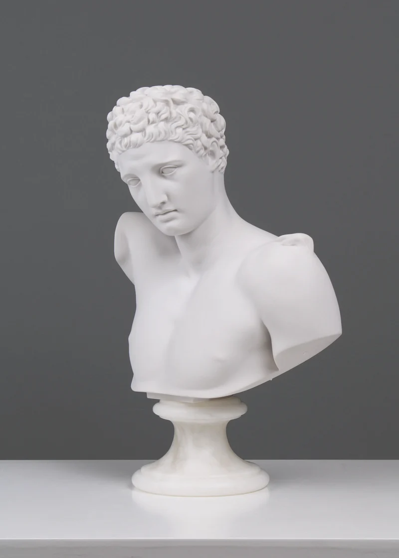 Buste d'Hermès - sculpture en marbre