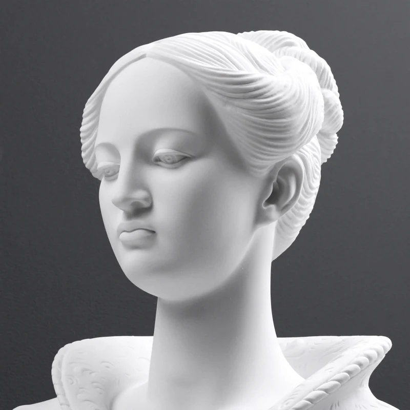 Buste d'une dame italienne - sculpture en marbre
