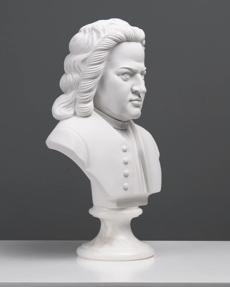 Buste de Bach - sculpture en marbre
