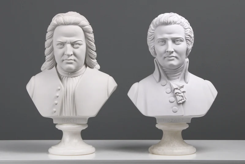 Buste de Bach - sculpture en marbre