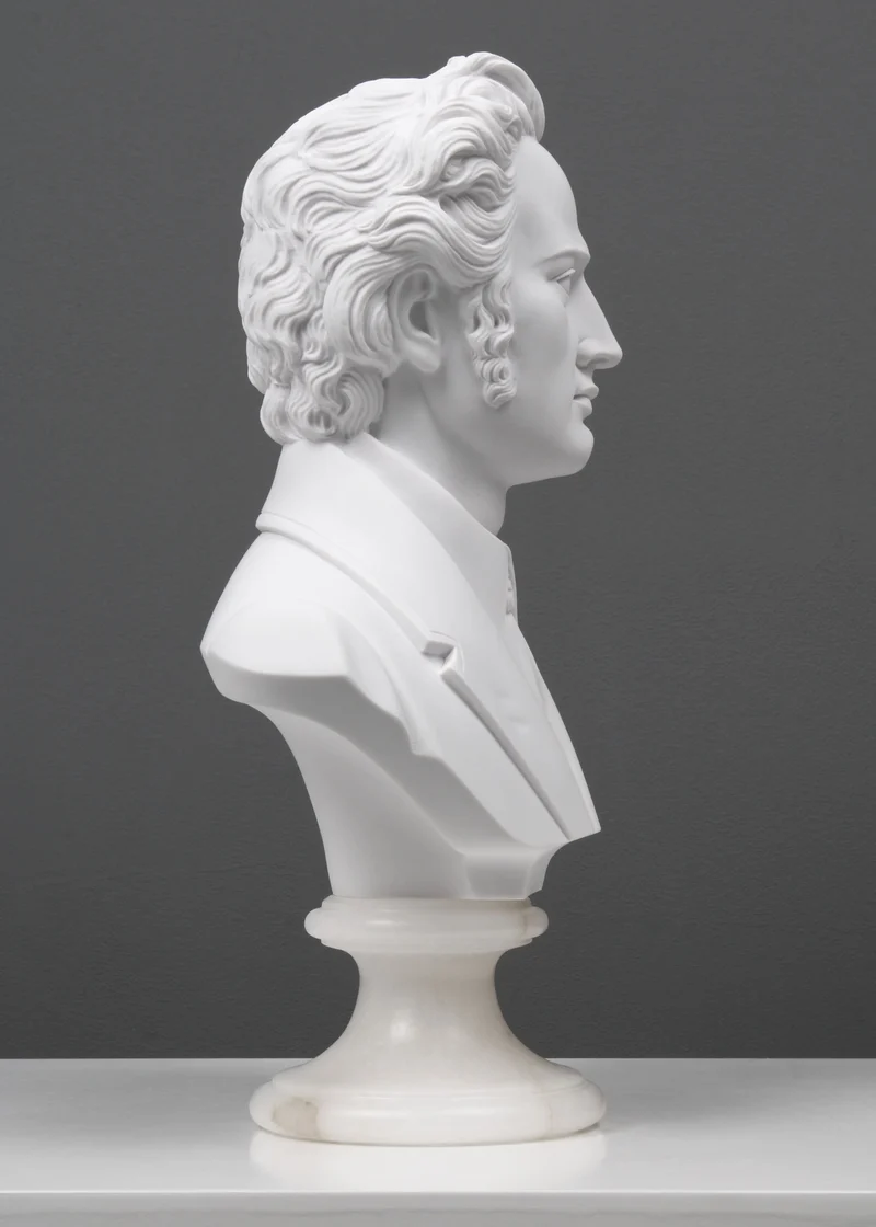 Buste de Chopin - sculpture en marbre