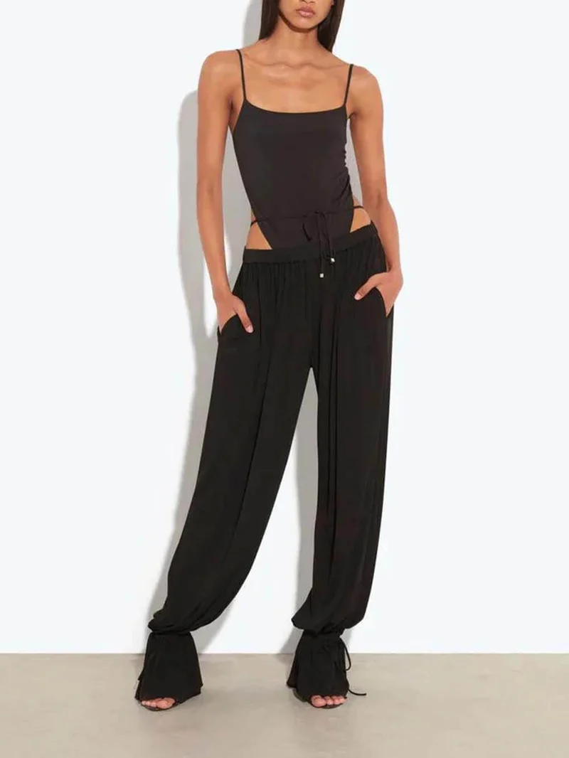 Sexy Backless Spaghetti Strap Bodysuit