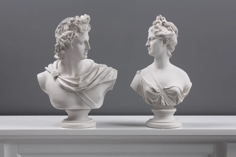 Buste de Diane - Déesse de la Chasse - sculpture en marbre