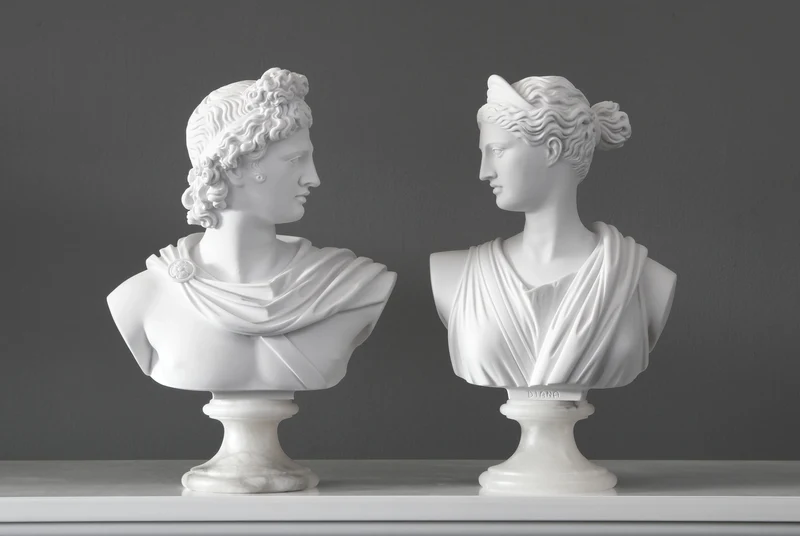 Buste de Diane - sculpture en marbre
