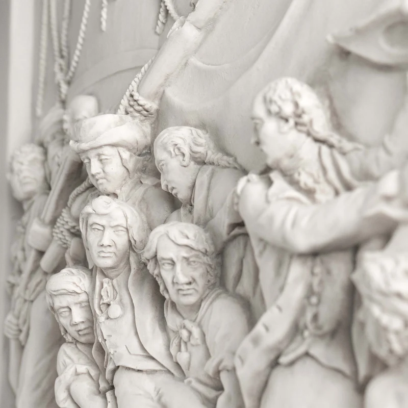 Bas-relief de la colonne Nelson – Sculpture murale en hommage au héros naval britannique