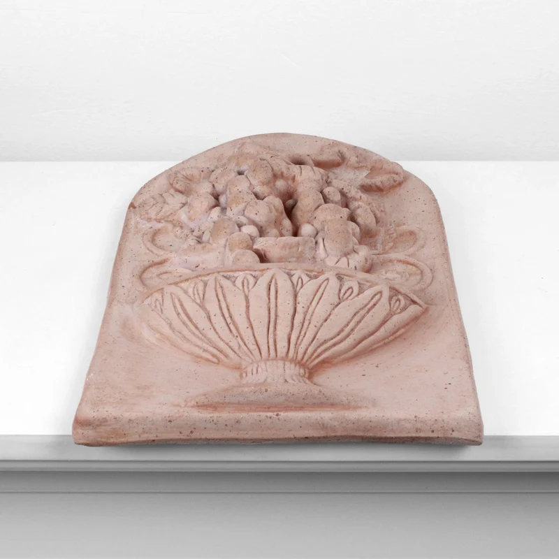 Bas-relief Vigne en terre cuite