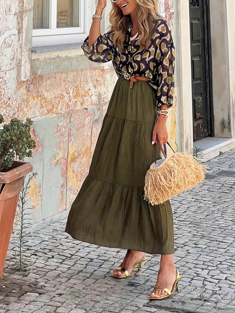 Fashion Casual Printed Shirt Top