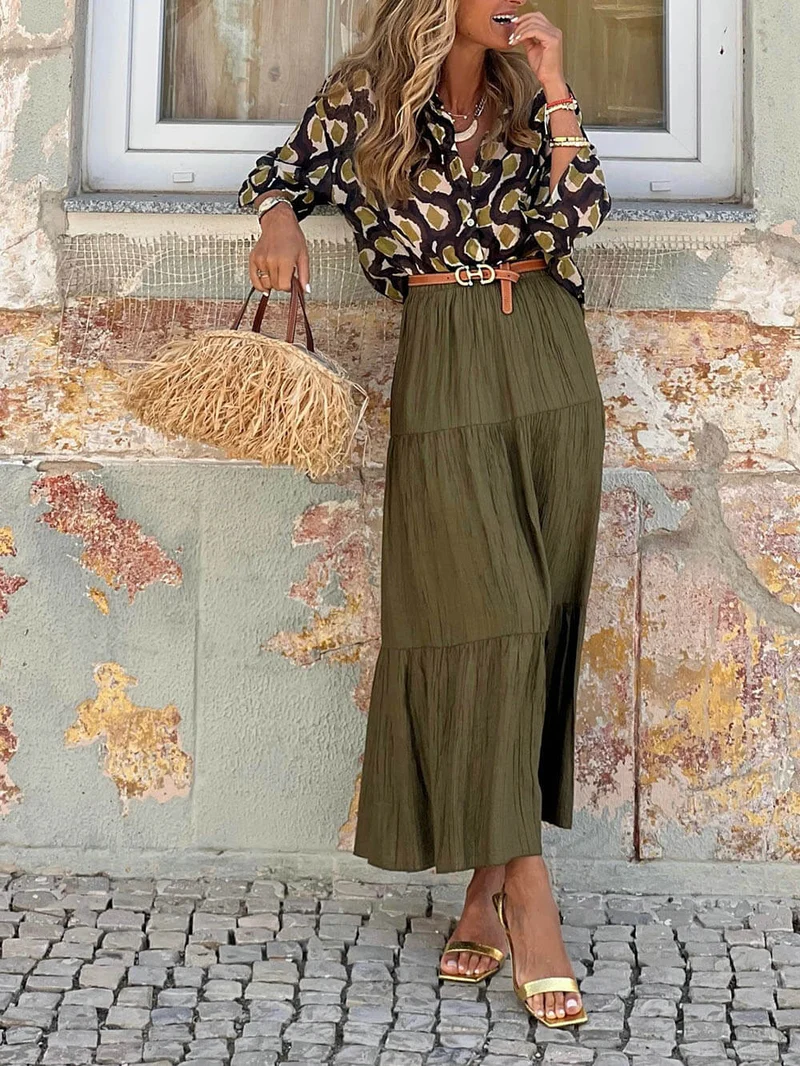 Fashion Casual Printed Shirt Top