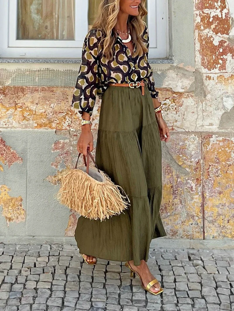 Fashion Casual Printed Shirt Top
