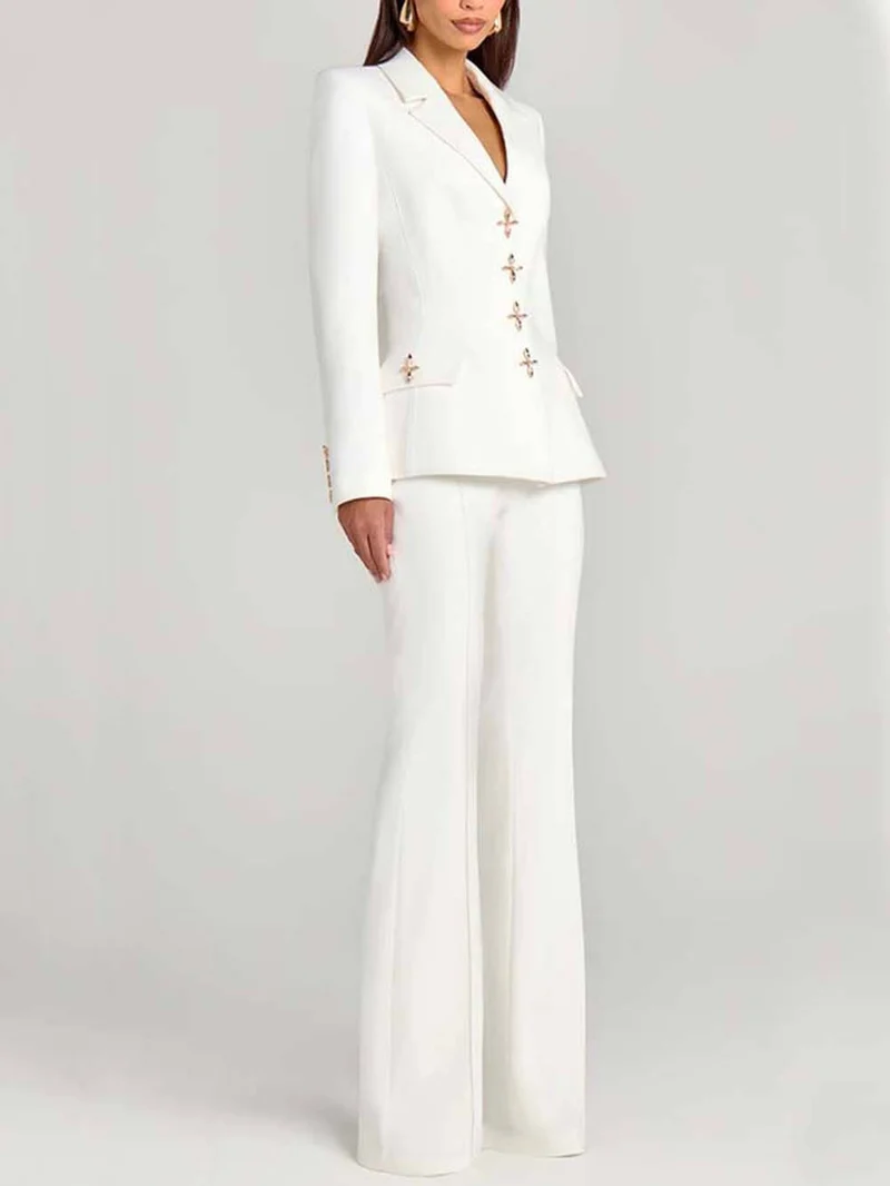 Fashion Casual High-Waist Pocket Trousers