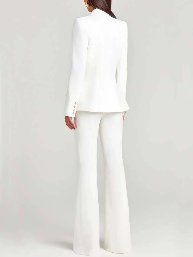 Fashion Casual High-Waist Pocket Trousers
