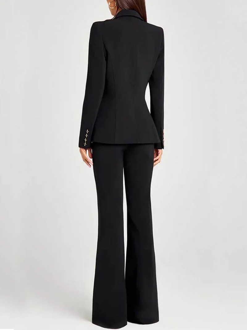 Fashion Casual High-Waist Pocket Trousers