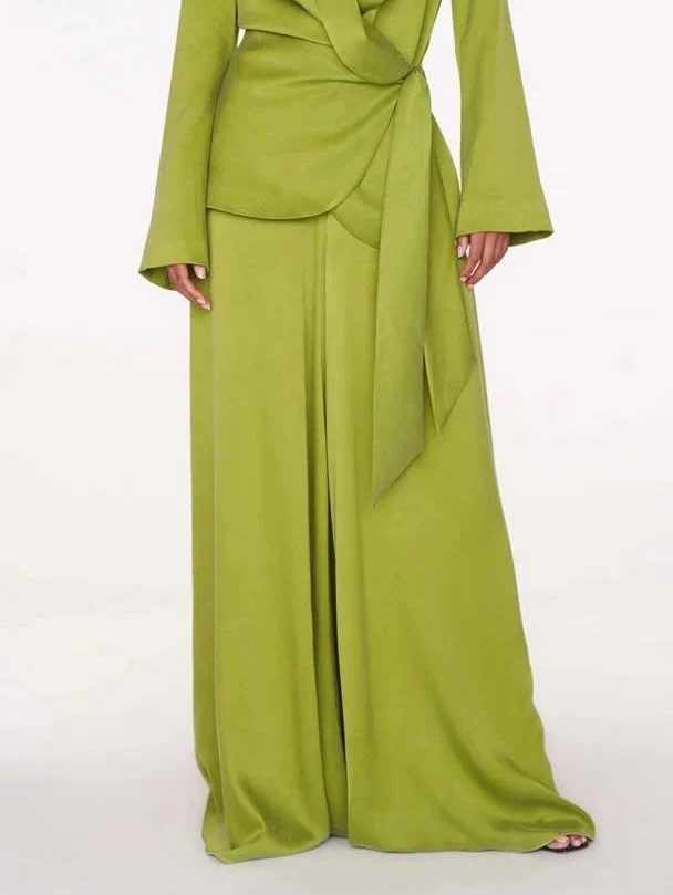 Exquisite Satin Loose Wide-leg Pants