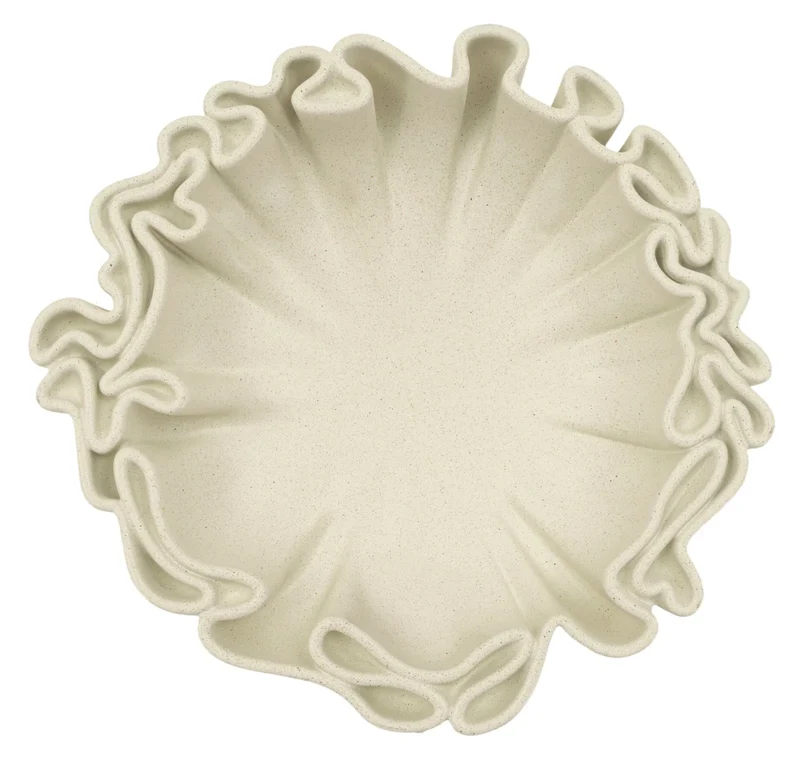 Bol décoratif en résine blanche – Collection Stons Modern