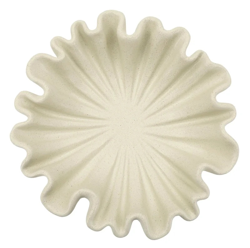 Bol décoratif en résine blanche – Style contemporain Stons
