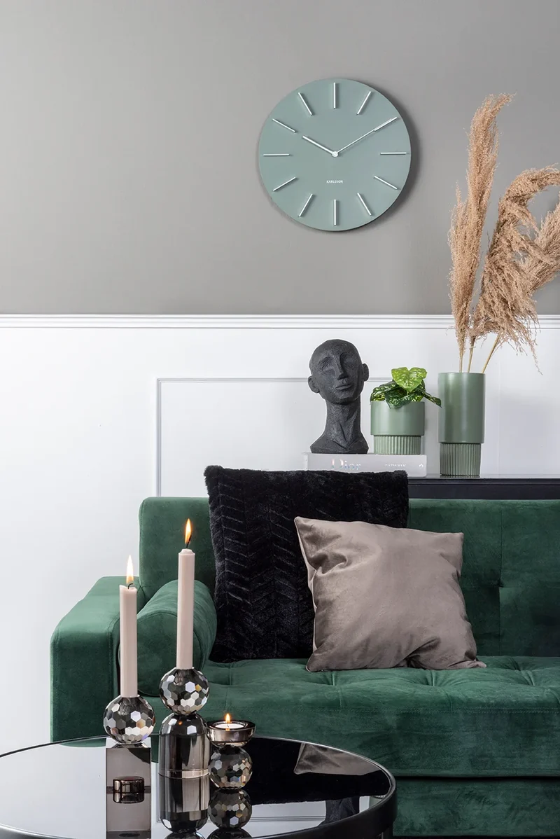 Bougeoir Noir de Luxe – Art en Verre Carré Moyen
