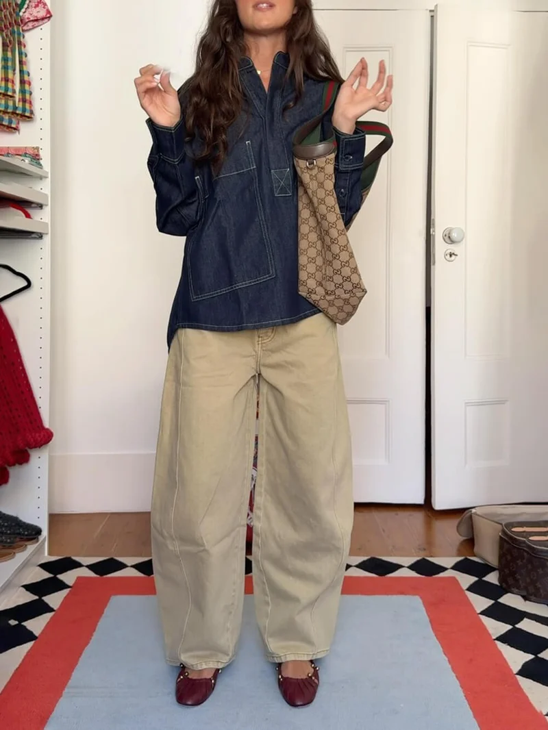 Modern Fashion Loose Balloon Denim Pants
