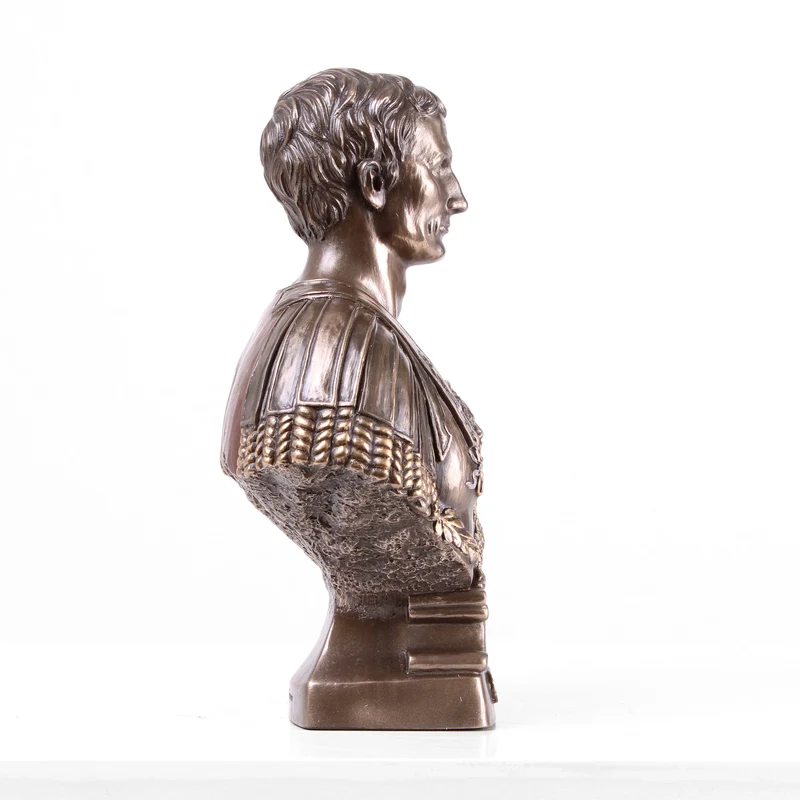 Buste Jules César (Sculpture en bronze coulé à froid)