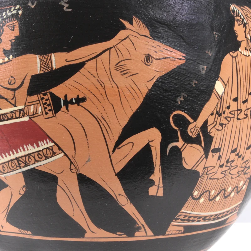 Canthare grec à figures rouges