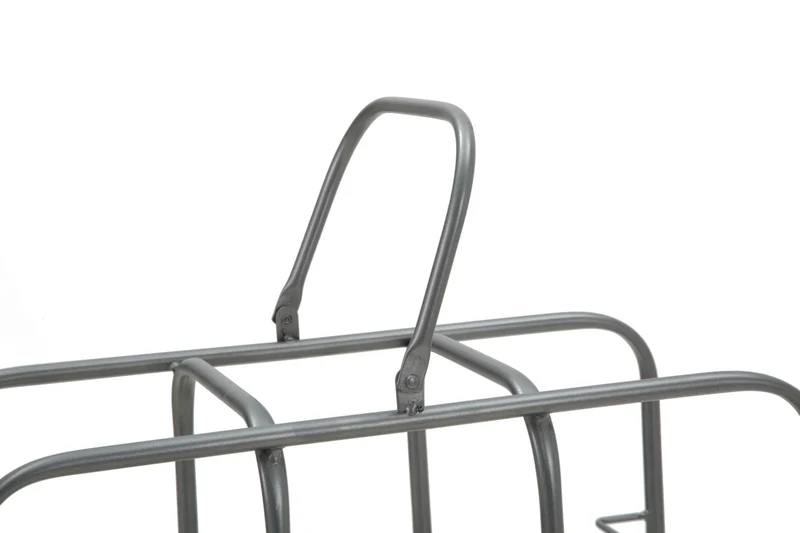 Casiers à vin en métal gris – Support carré pour 9 bouteilles