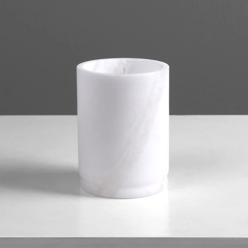 Ensemble d'accessoires de salle de bain (en albâtre massif)