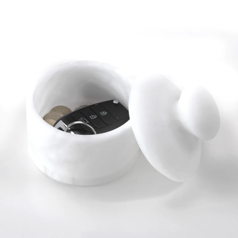 Ensemble d'accessoires de salle de bain (en albâtre massif)