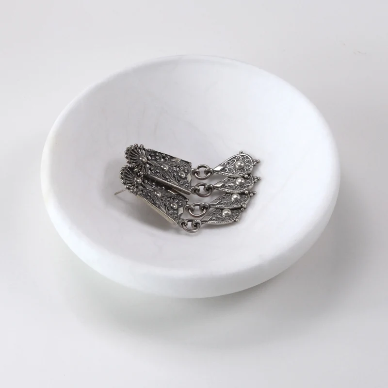 Ensemble d'accessoires de salle de bain (en albâtre massif)