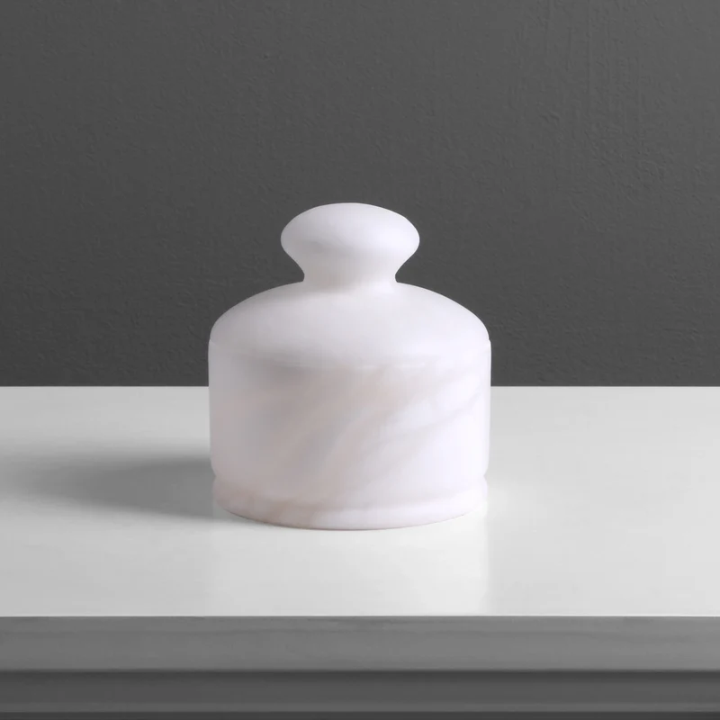 Ensemble d'accessoires de salle de bain (en albâtre massif)