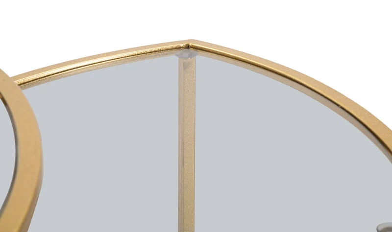 Ensemble de 3 tables basses gigognes avec plateau triangulaire – Style moderne